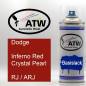 Preview: Dodge, Inferno Red Crystal Pearl, RJ / ARJ: 400ml Sprühdose, von ATW Autoteile West.